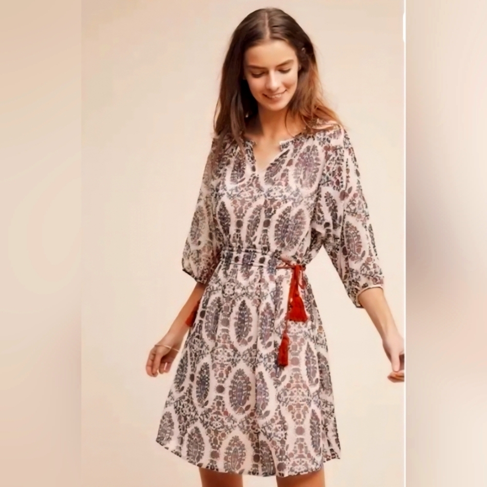 Anthropologie Floreat Zharah Peasant Dress
